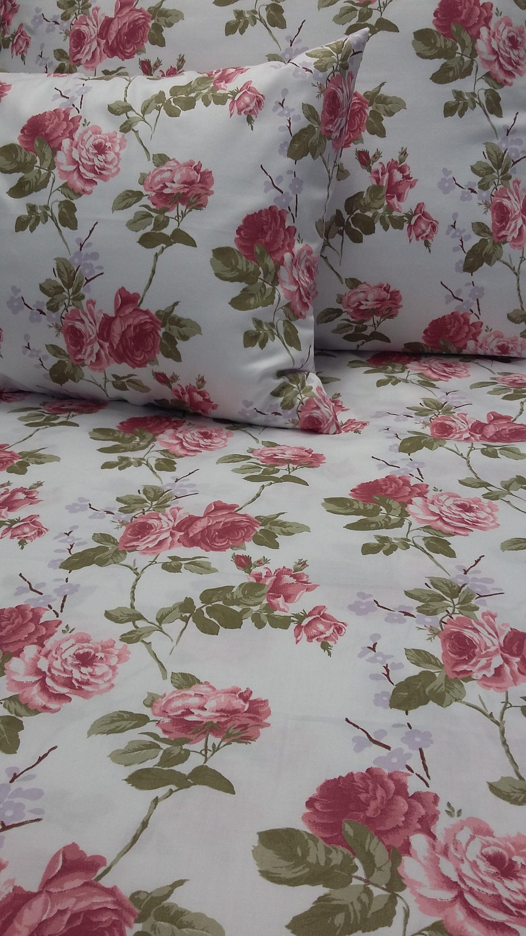 Pamut szatén ágynemű Modern rózsás